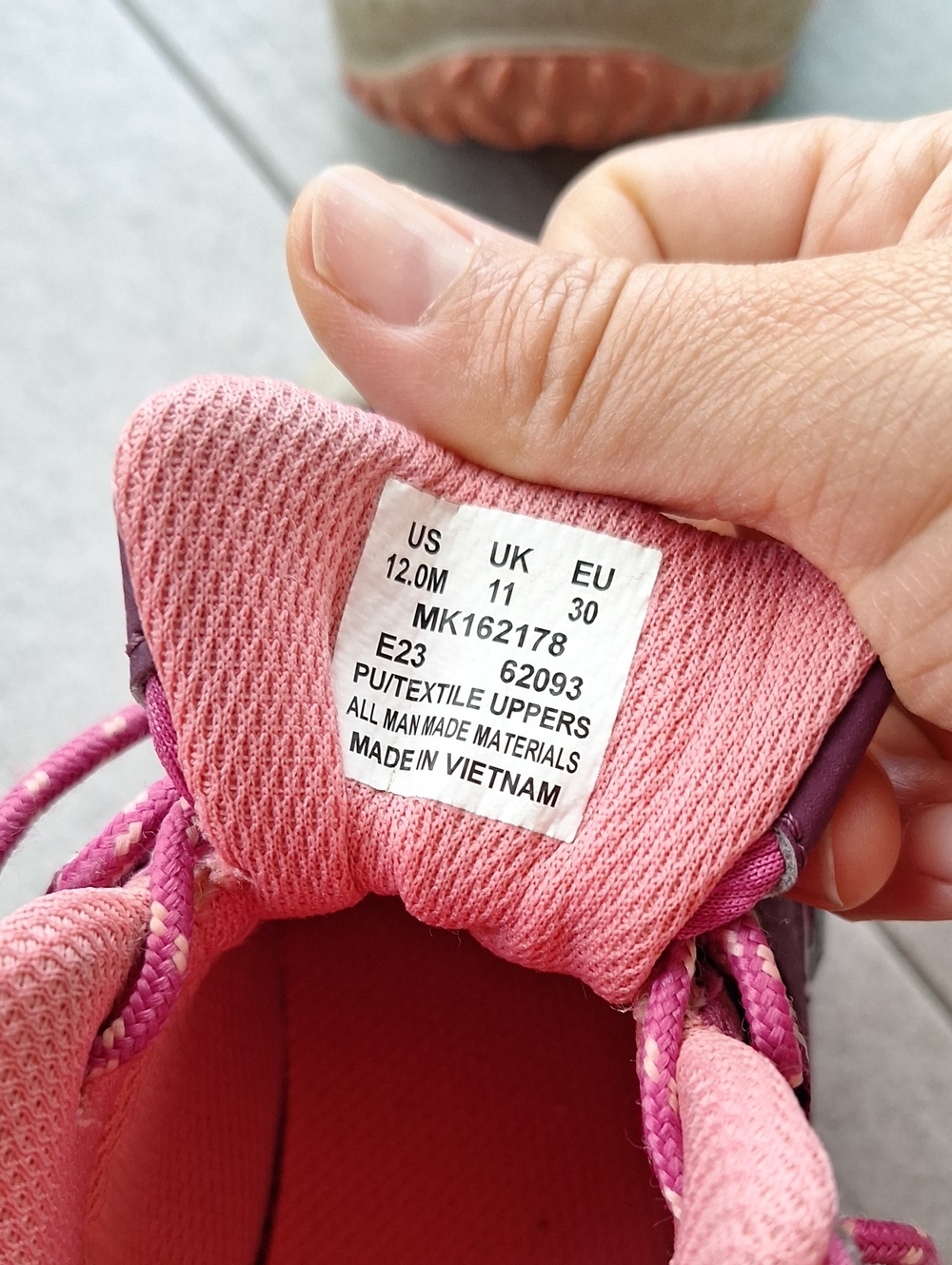 Merrell Kids' Pink Waterproof Hiking Shoes - Picture 6 of 6